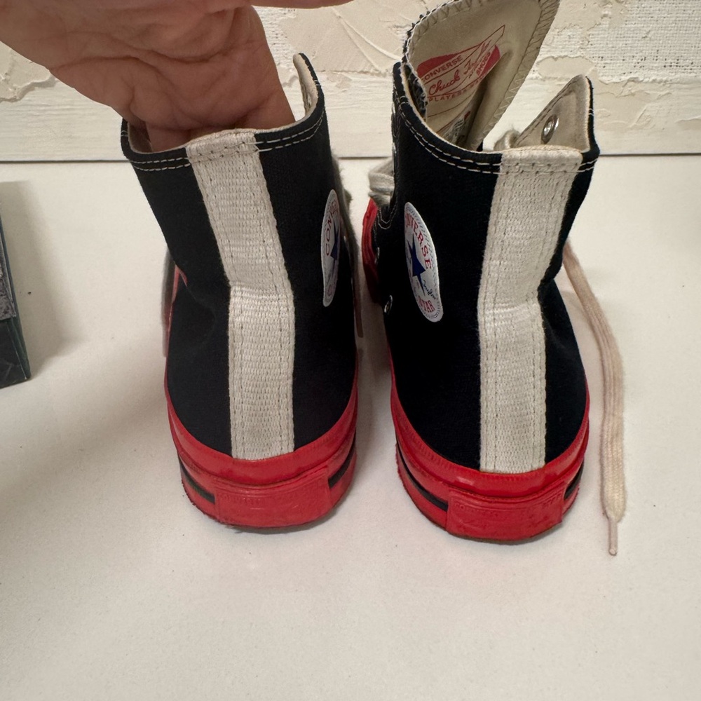 COMME des GARCONS PLAY Converse Red Sole high top women’s 6 - Picture 4 of 14